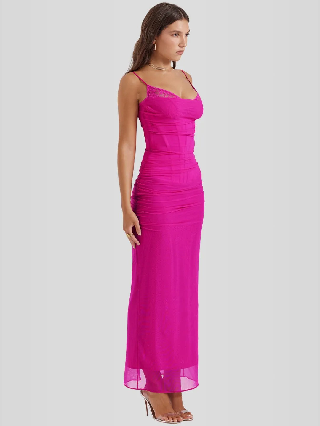 Vestido Longo Slim - Lindele Exclusive