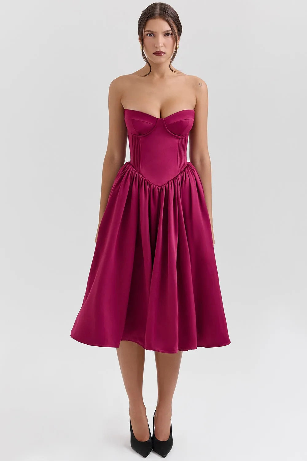 Vestido Midi Bailarina - Lindele Exclusive