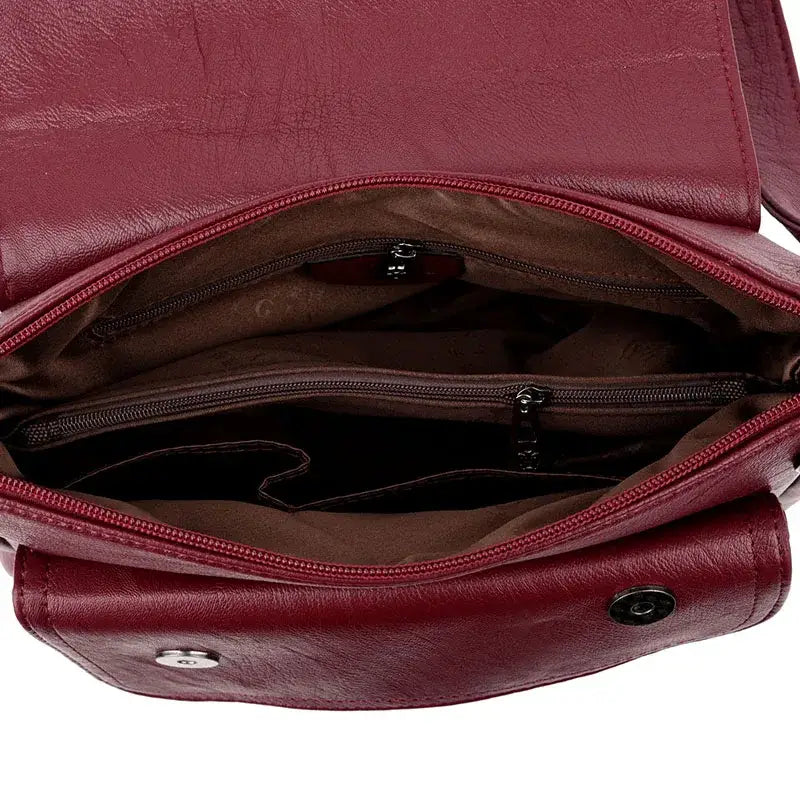 Bolsa Transversal Feminina Couro