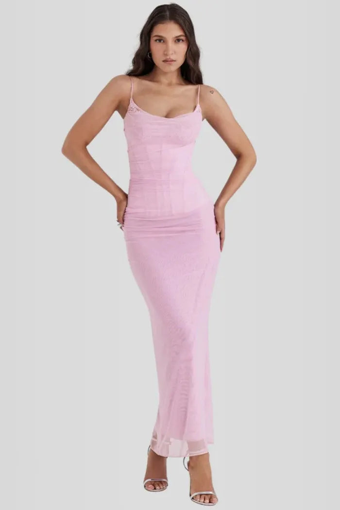 Vestido Longo Slim - Lindele Exclusive