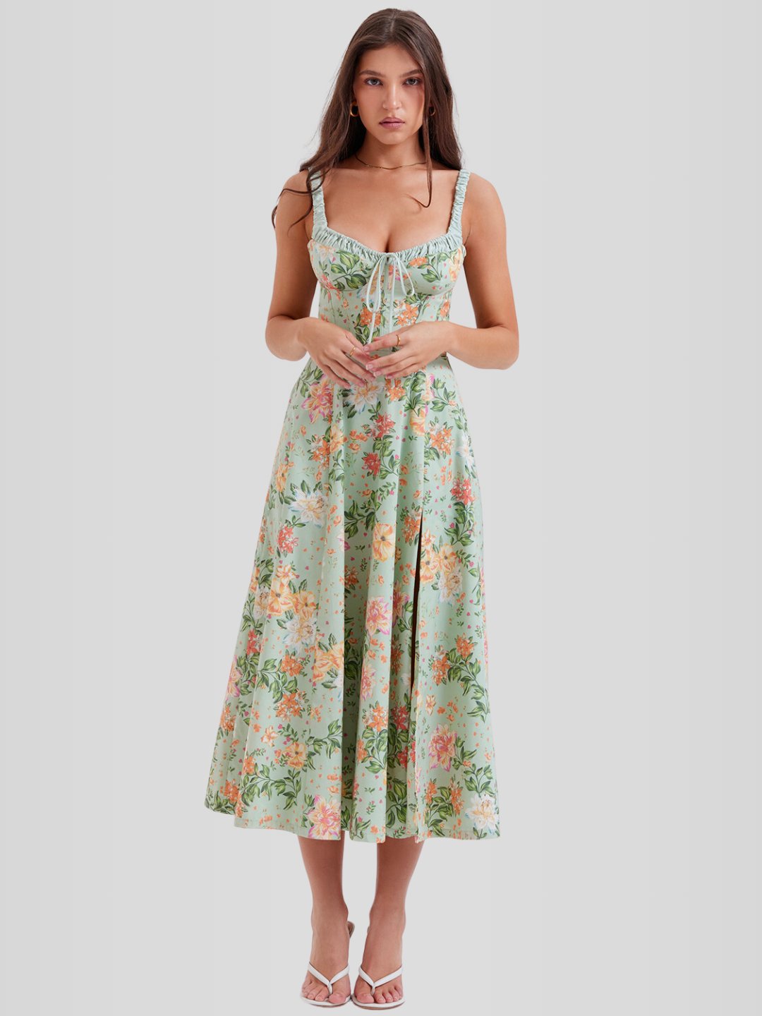 Vestido Bustier Midi - Modelador - Lindele Exclusive