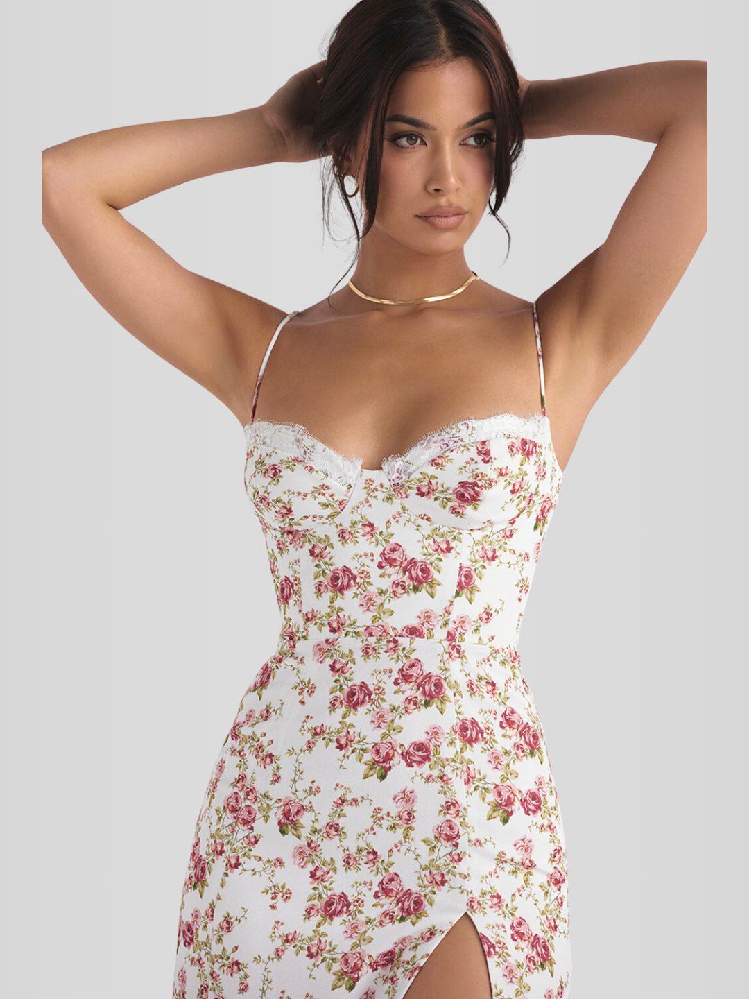 Vestido Midi Floral - Lindele Exclusive