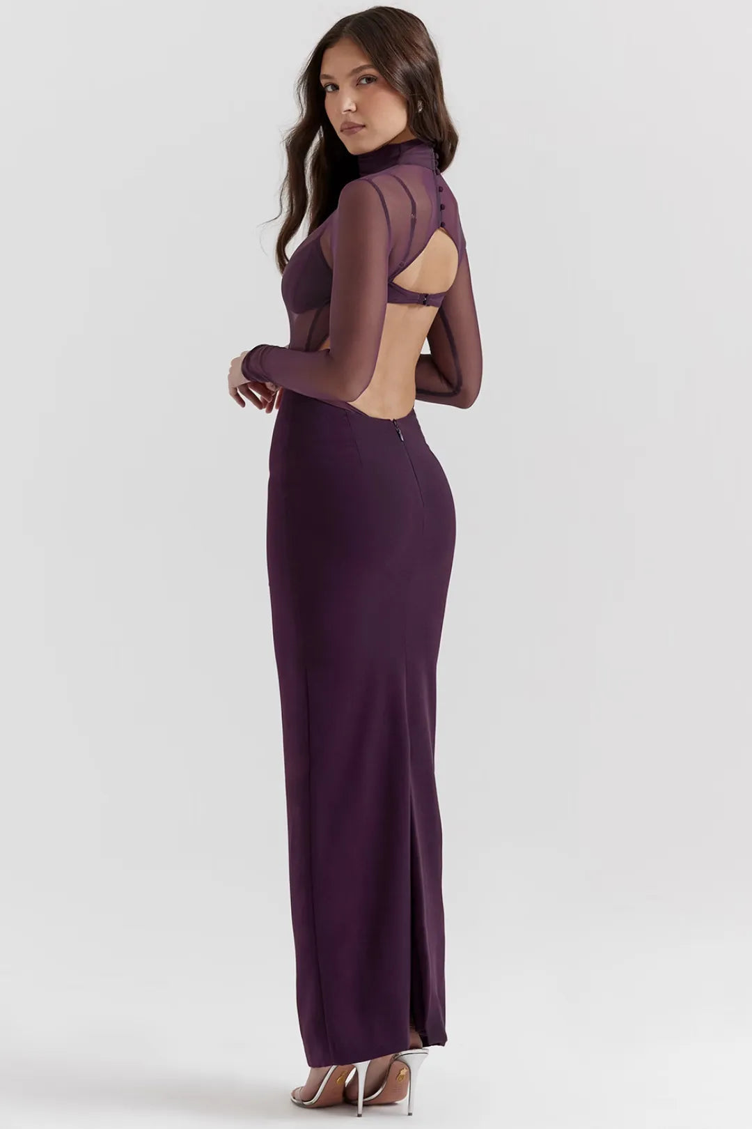 Vestido Longo Para Festas Roxo - Lindele Exclusive