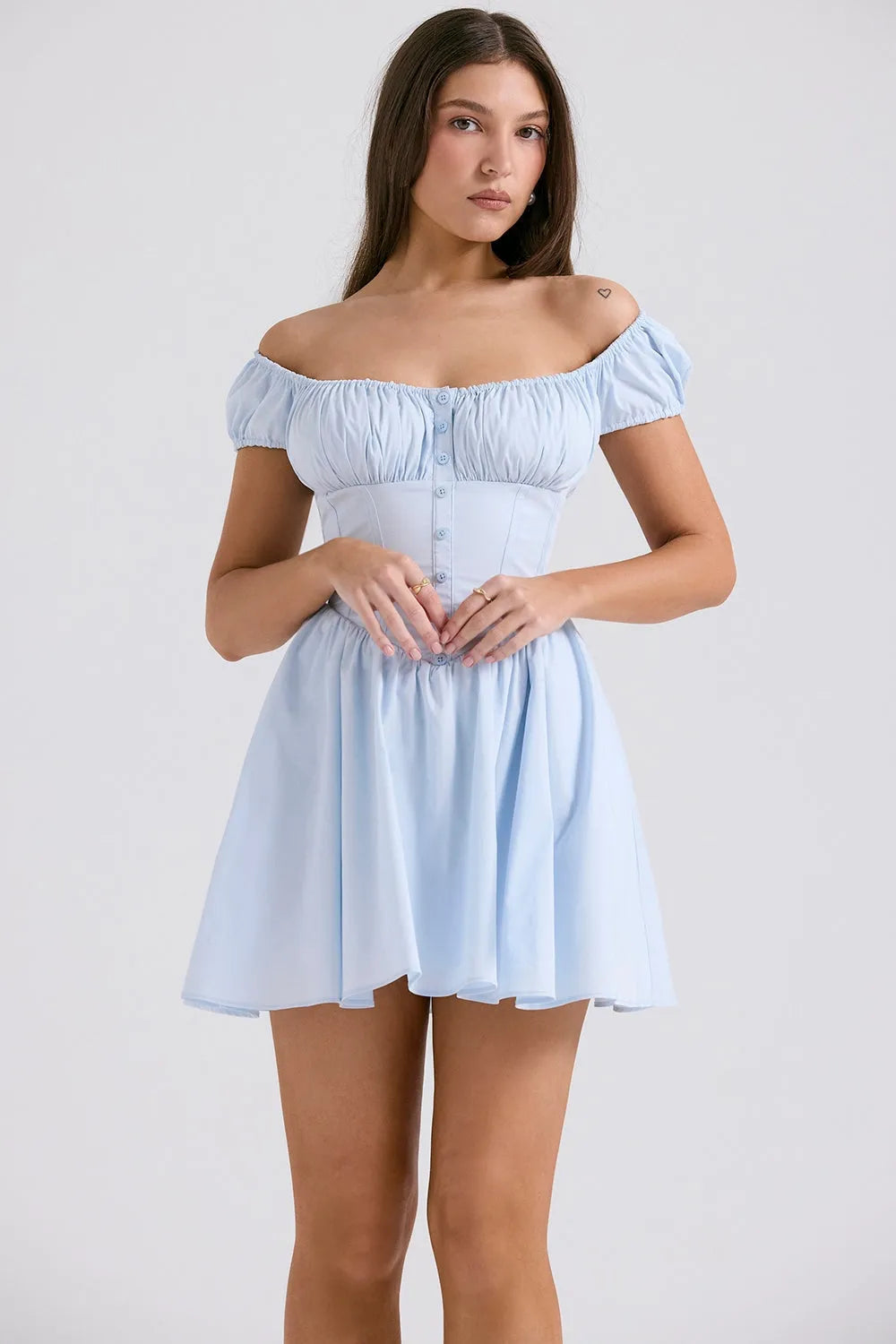 Vestido Curto Bustier - Lindele Exclusive