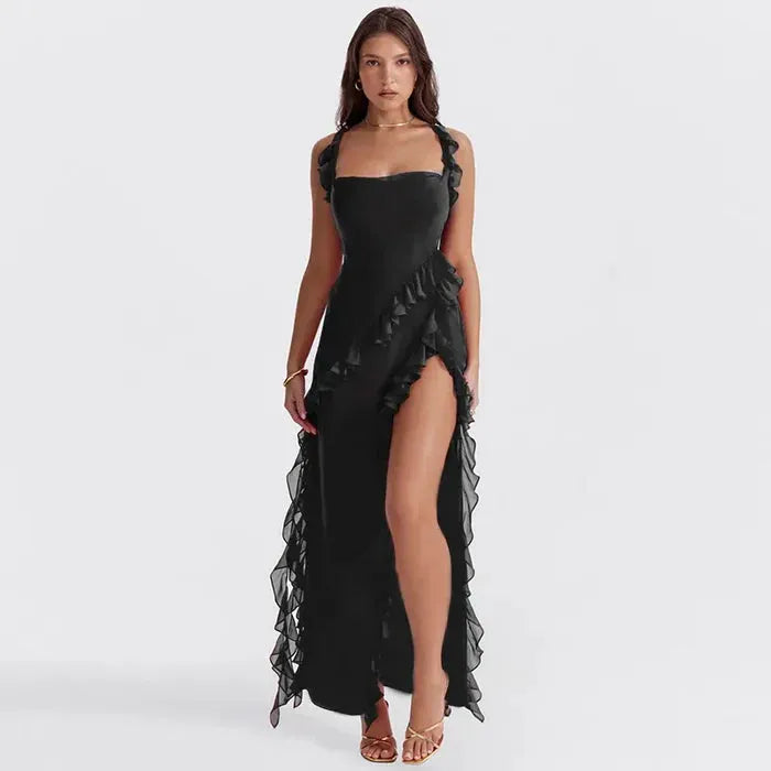 Vestido Longo Split - Lindele Exclusive