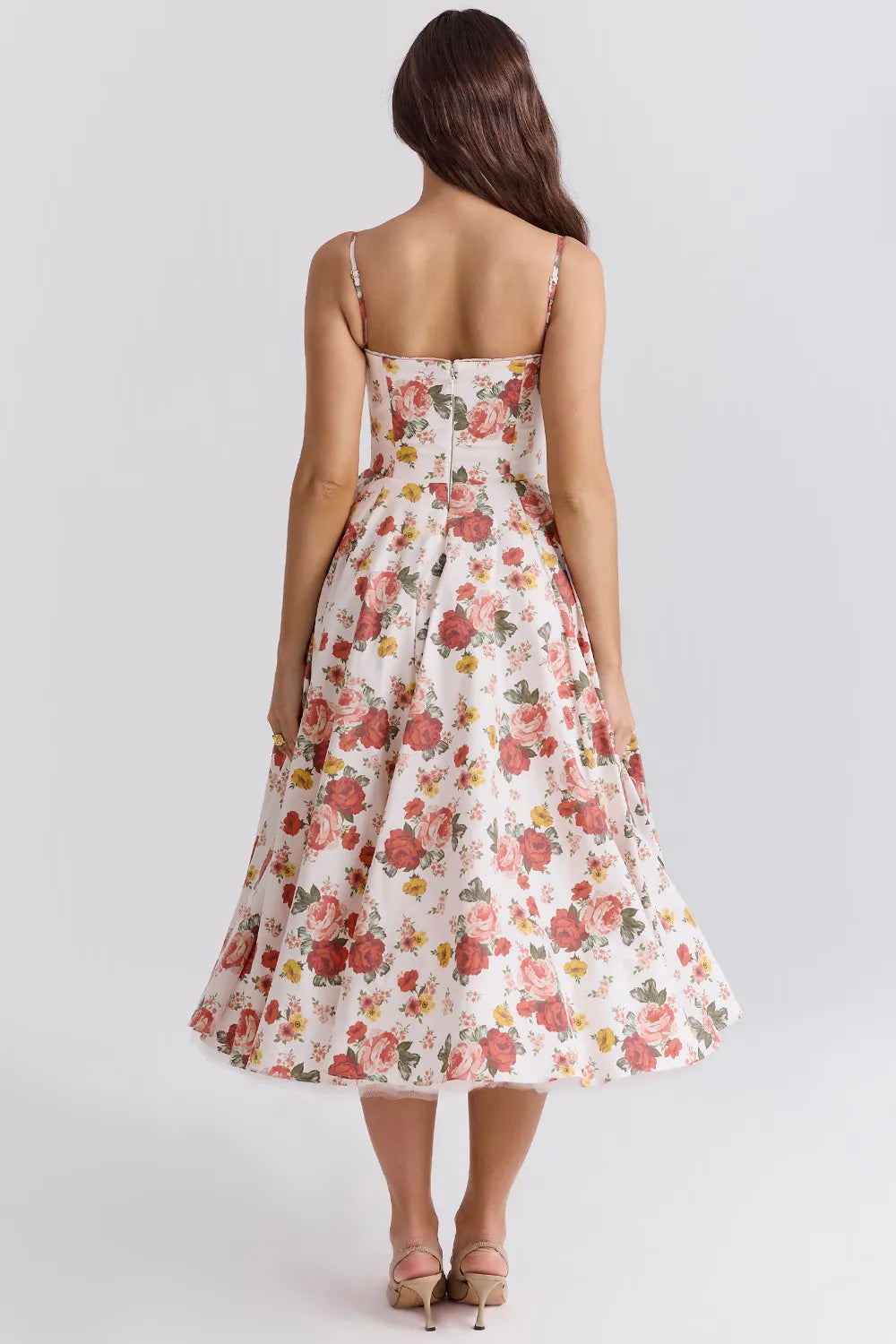 Vestido Midi Modelador Com Forro em Tule - Lindele Exclusive