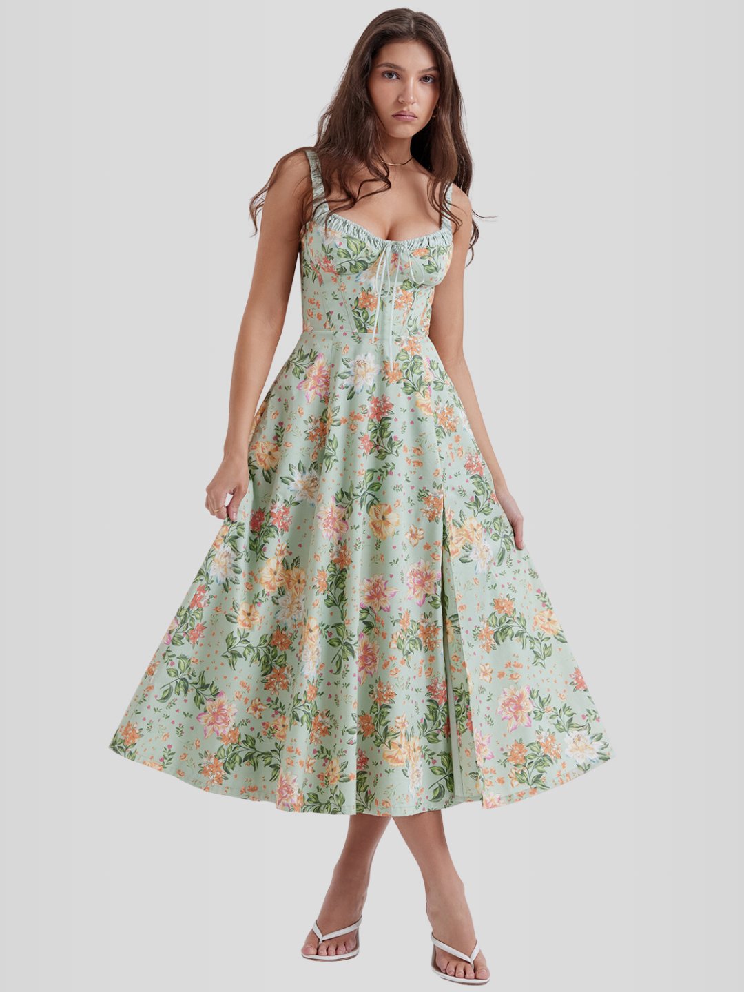Vestido Bustier Midi - Modelador - Lindele Exclusive