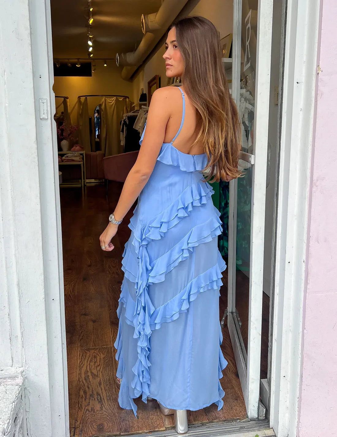 Vestido longo fluído - Lindele Exclusive