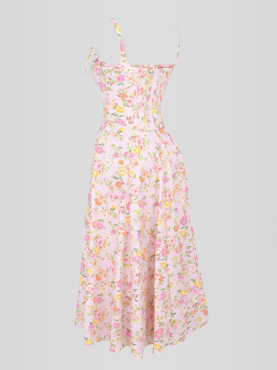 Vestido Midi Floral - Lindele Exclusive