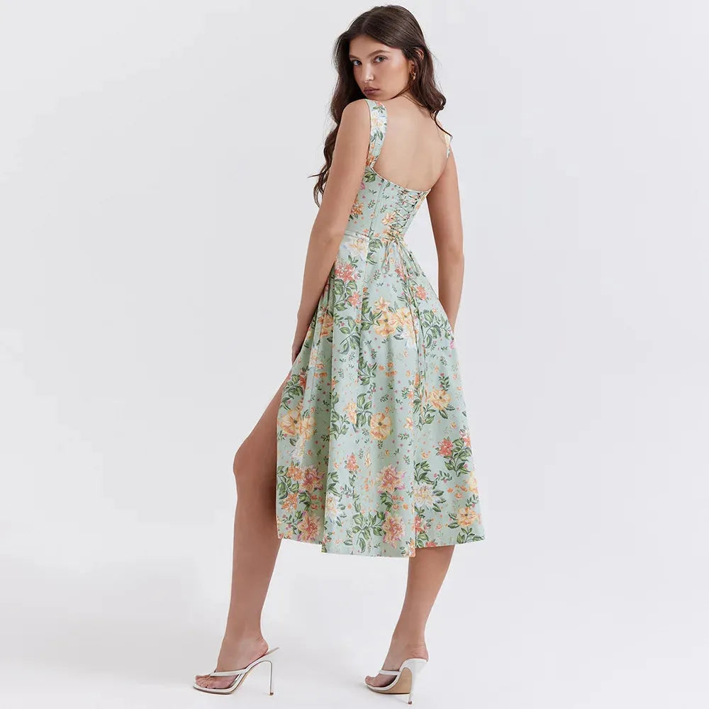 Vestido Midi Estilo corset - Lindele Exclusive
