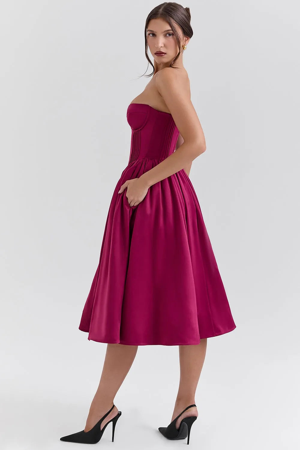 Vestido Midi Bailarina - Lindele Exclusive