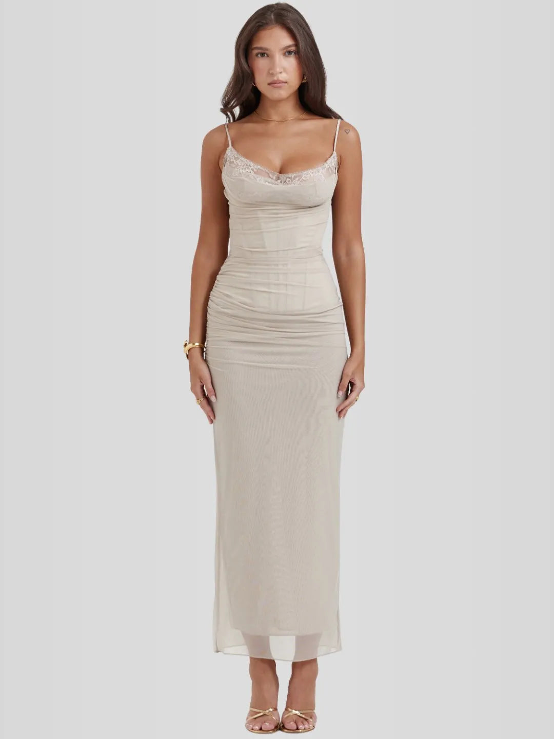 Vestido Longo Slim - Lindele Exclusive