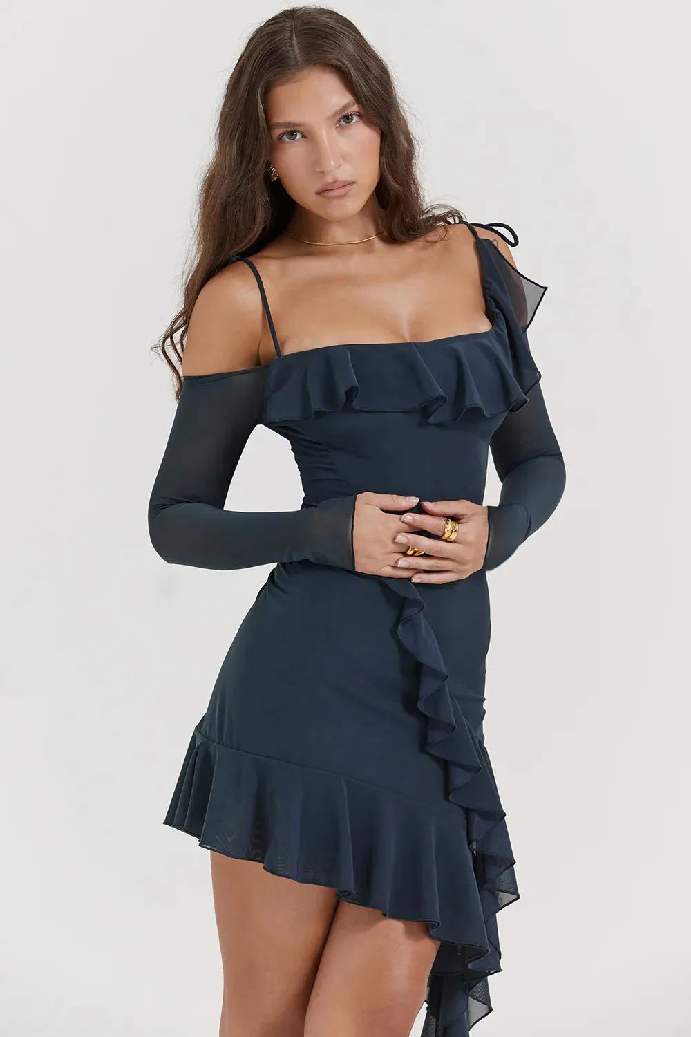 Vestido Midi Decote com Alça - Lindele Exclusive