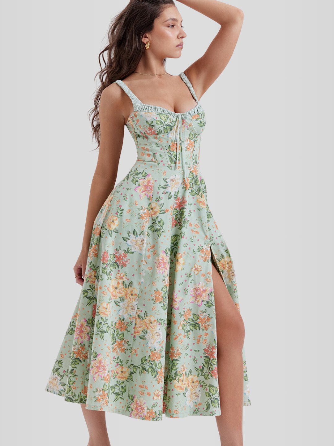 Vestido Bustier Midi - Modelador - Lindele Exclusive
