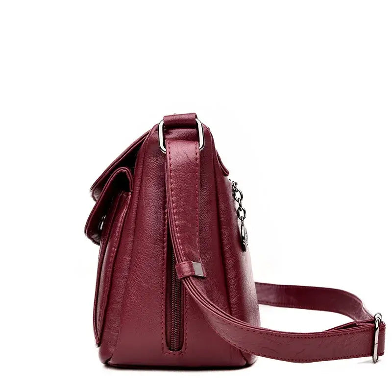 Bolsa Transversal Feminina Couro