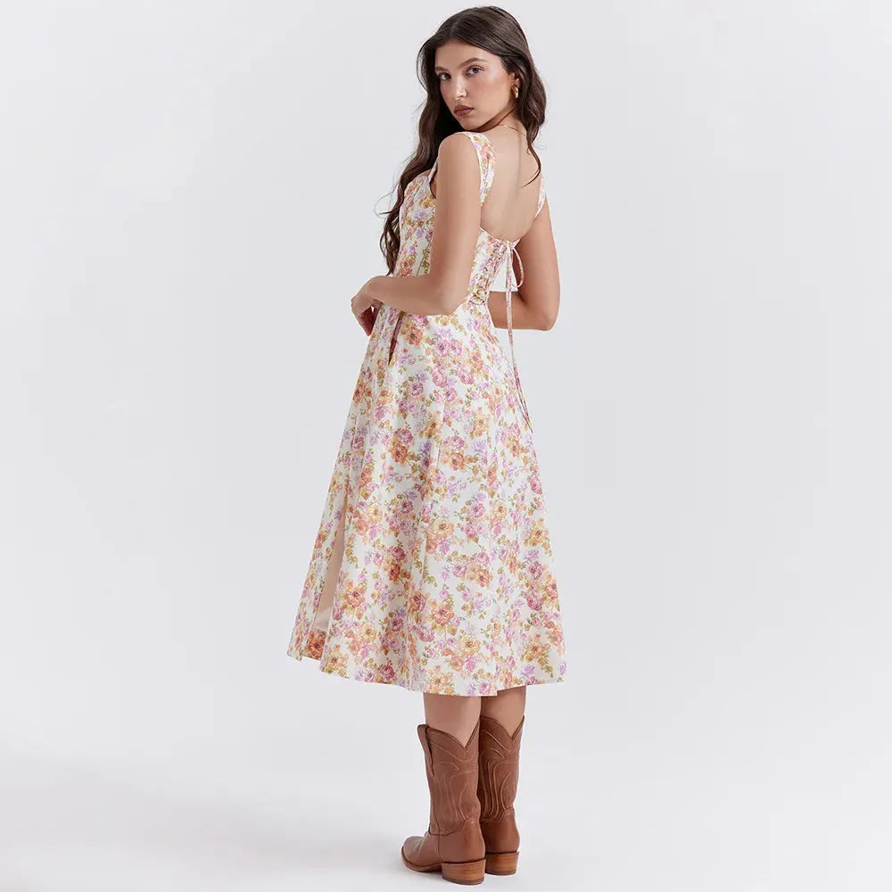 Vestido Midi Estilo corset - Lindele Exclusive