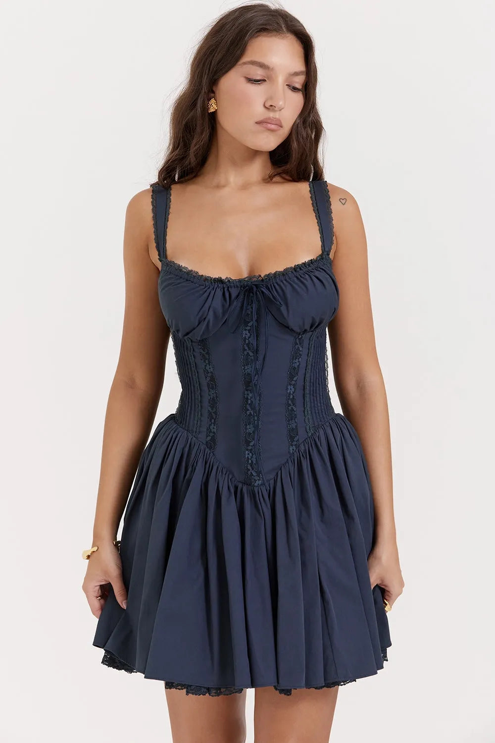 Vestido Curto de Algodão - Lindele Exclusive