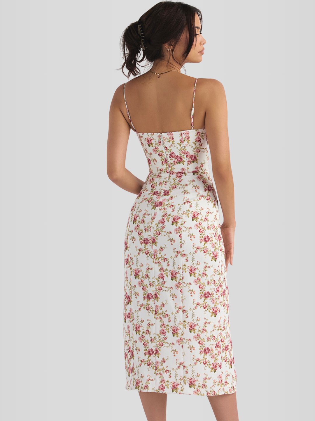 Vestido Midi Floral - Lindele Exclusive