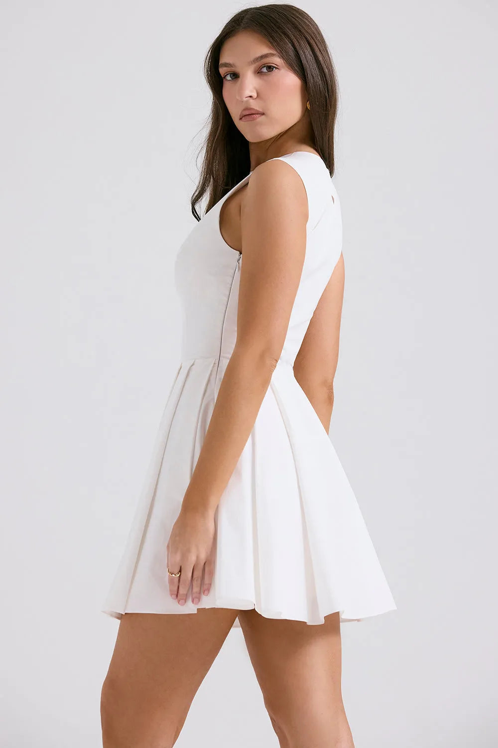 Vestido Curto Plissado - Lindele Exclusive
