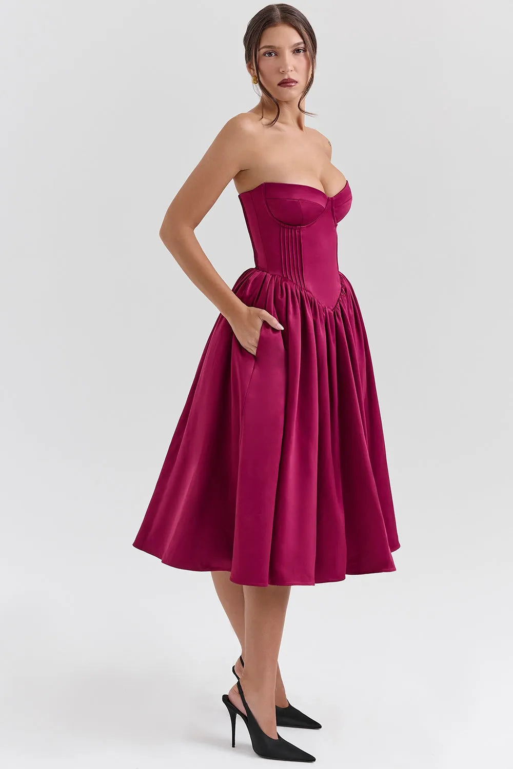 Vestido Midi Bailarina - Lindele Exclusive