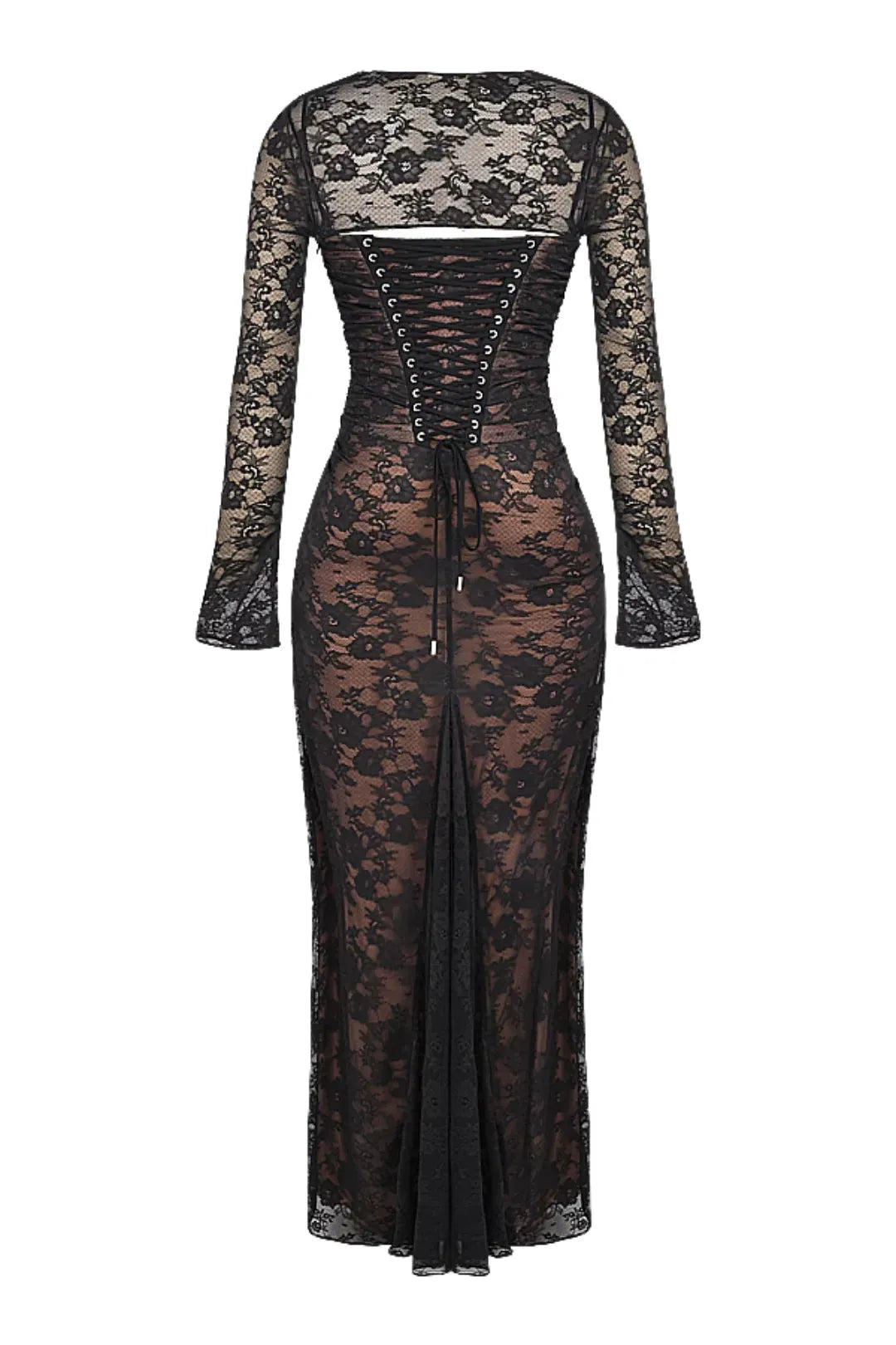 Vestido Longo de Renda - Lindele Exclusive