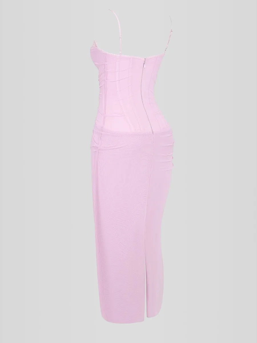 Vestido Longo Slim - Lindele Exclusive