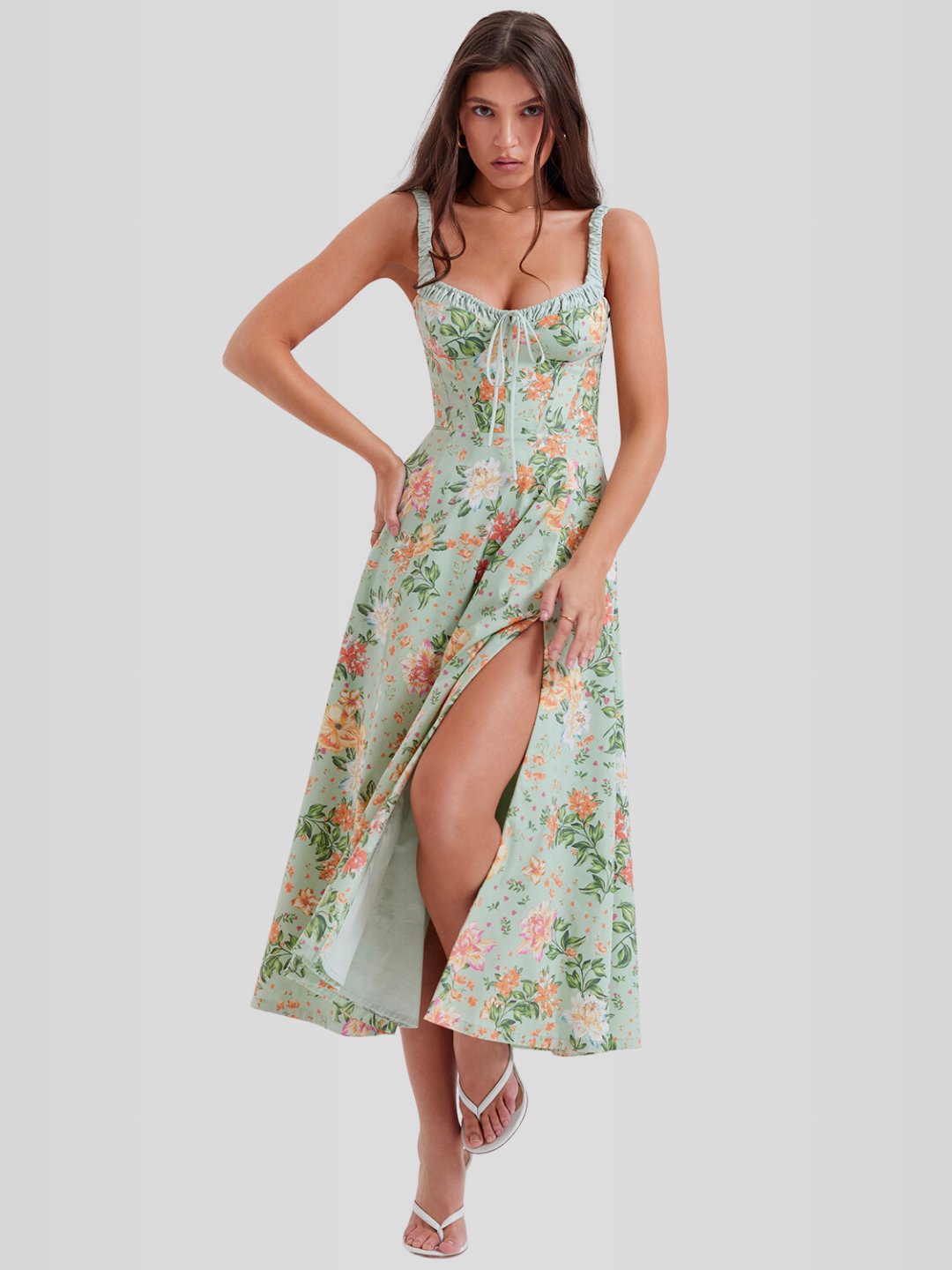 Vestido Bustier Midi - Modelador - Lindele Exclusive