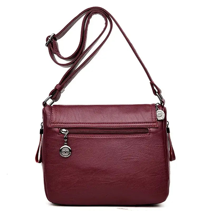 Bolsa Transversal Feminina Couro