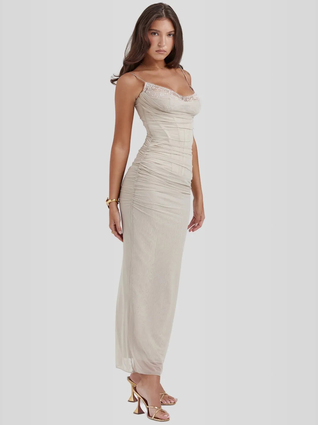 Vestido Longo Slim - Lindele Exclusive