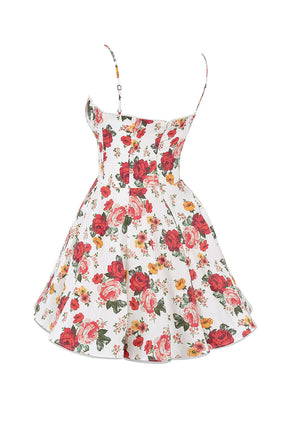 Vestido Curto Floral Modelador - Lindele Exclusive