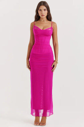 Vestido Longo Com Renda - Lindele Exclusive