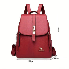 Mochila Feminina de Couro com Fivela - Sophie