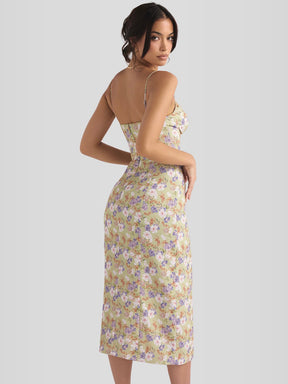 Vestido Midi Floral - Lindele Exclusive