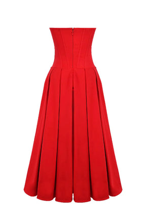 Vestido Midi Espartilho - Lindele Exclusive