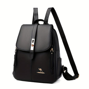 Mochila Feminina de Couro com Fivela - Sophie