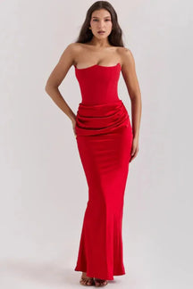 Vestido Longo Para Festas Cinza - Lindele Exclusive