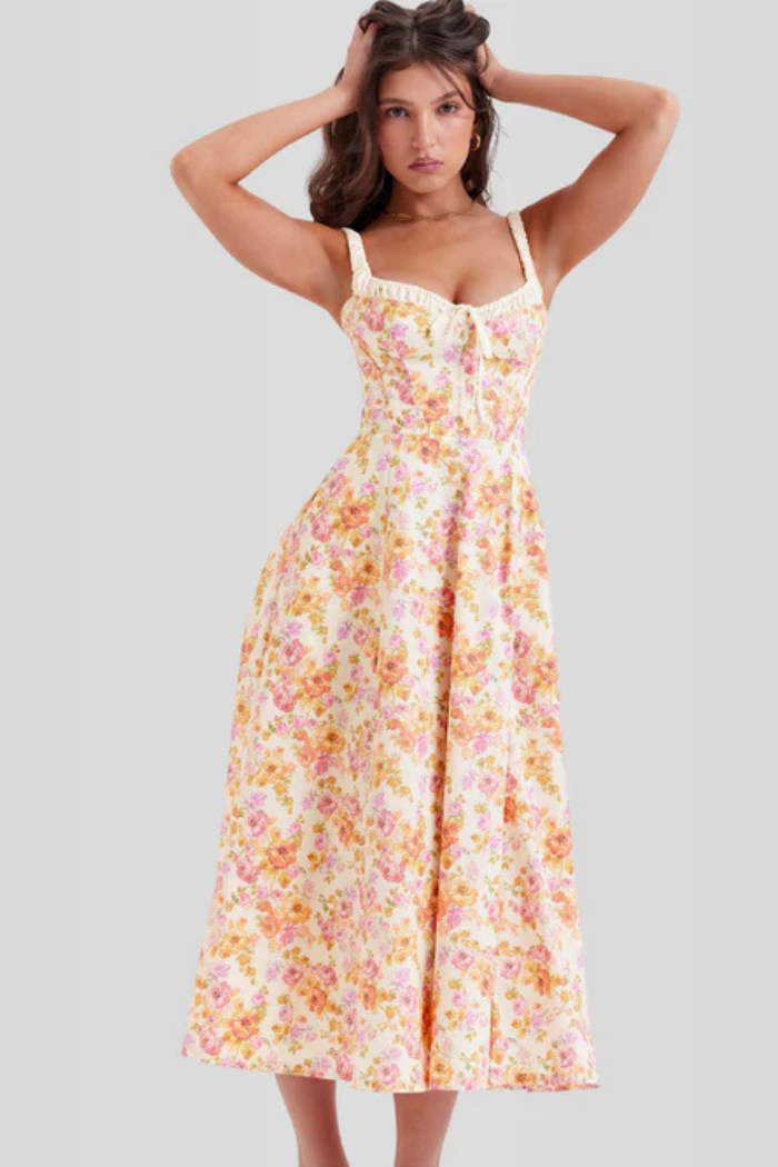 Vestido Bustier Midi - Modelador - Lindele Exclusive