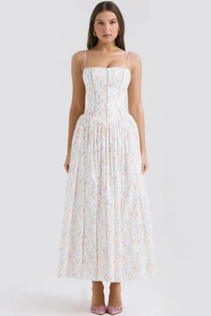 Vestido Midi Floral - Lindele Exclusive