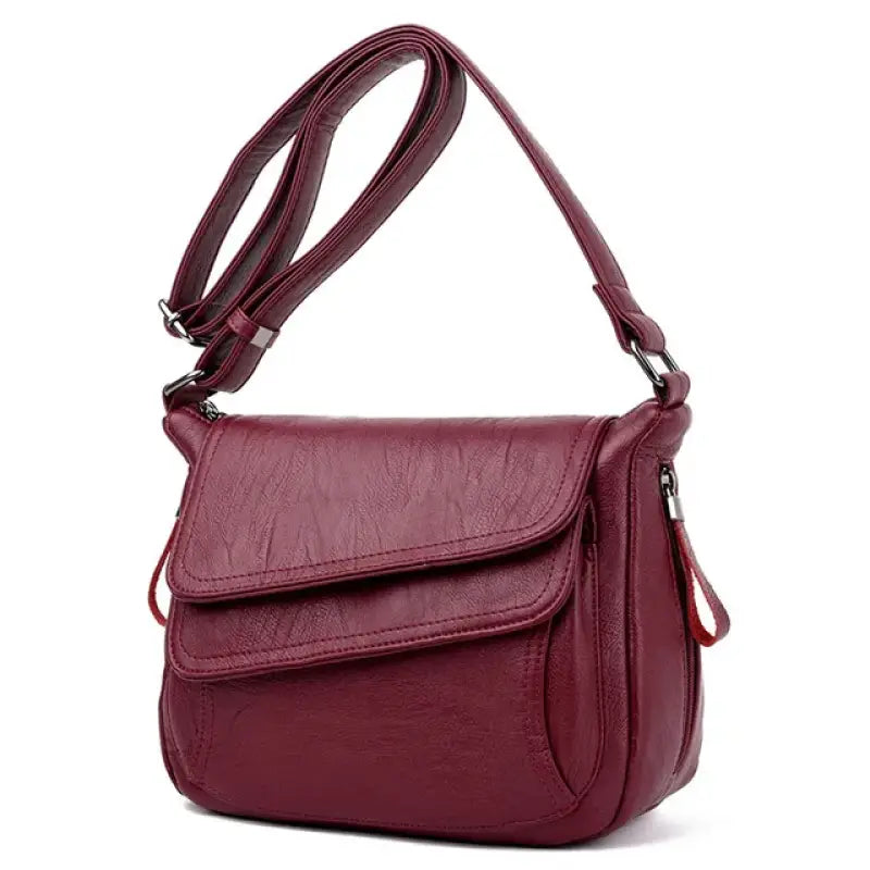 Bolsa Transversal Feminina Couro