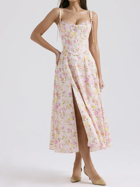 Vestido Midi Floral - Lindele Exclusive