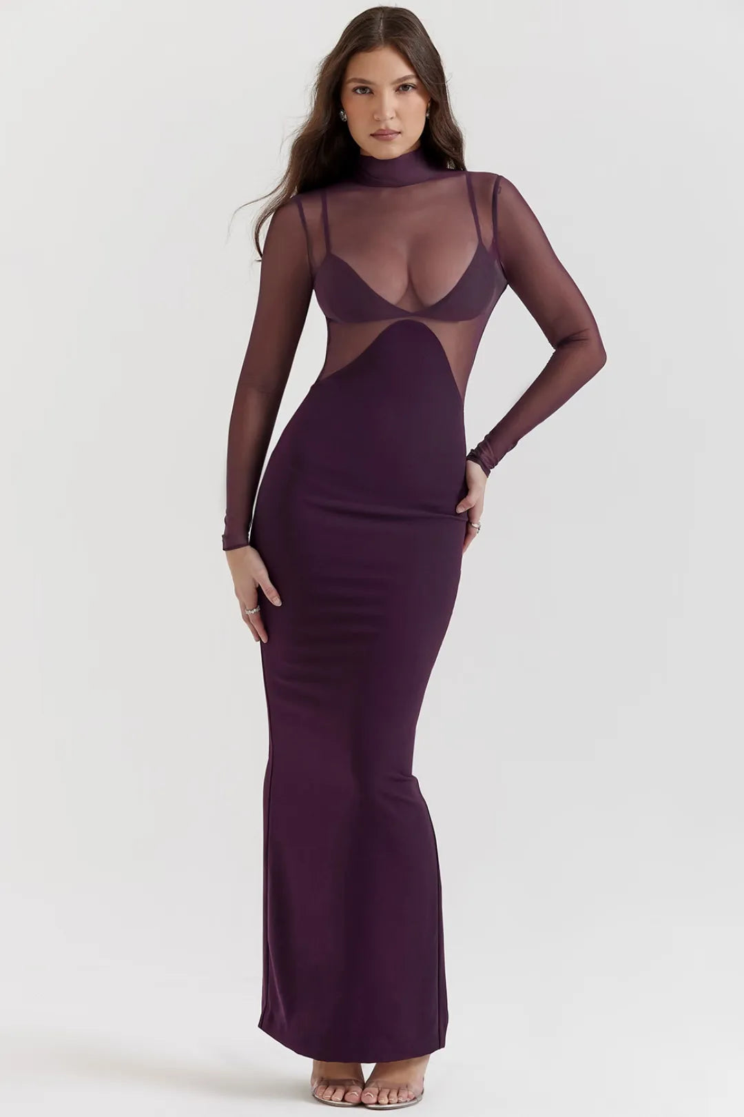 Vestido Longo Para Festas Roxo - Lindele Exclusive