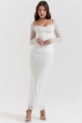 Vestido Longo Com Renda - Lindele Exclusive