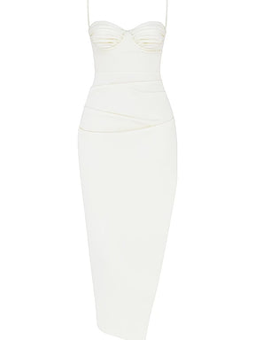 Vestido Longo Modelador Cetim - Lindele Exclusive