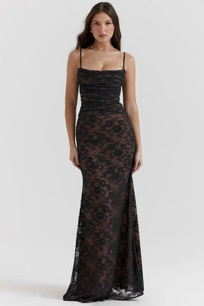 Vestido Longo de Renda - Lindele Exclusive