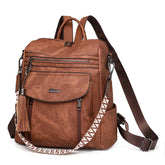 Bolsa Mochila Feminina de Couro