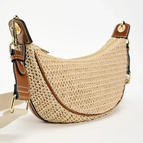 Bolsa de Palha Pequena Meia Lua