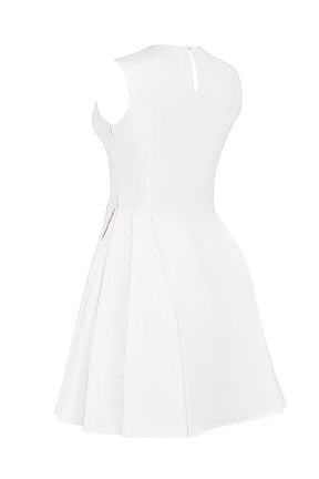 Vestido Curto Plissado - Lindele Exclusive