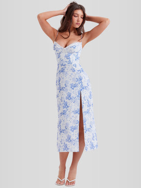 Vestido Midi Floral - Lindele Exclusive