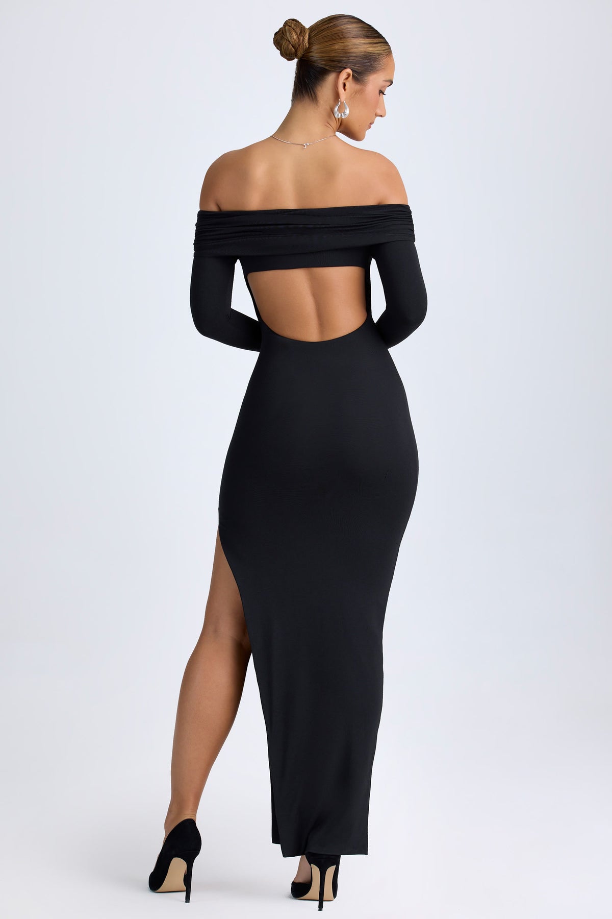 Vestido Maxi Modal Ombro Caído - Lindele Exclusive