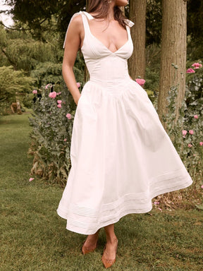 Vestido  Corpete com barbatanas - Lindele Exclusive